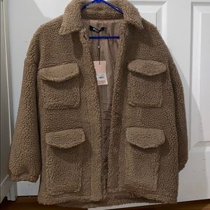 Missguided Petite Teddy Coat.